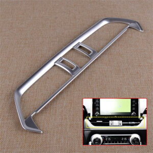 ABS インテリア シルバー ミドル センター コンソール エア コンディション 吹き出し口 カバー トリム 適用: トヨタ RAV4 2019 2020 AL-FF-6649 AL Exterior parts for cars