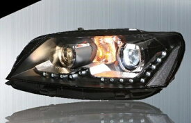 適用: VW フォルクスワーゲン/VOLKSWAGEN パサート ヘッドライト 2011-2015 LED ヘッドランプ DRL プロジェクター H7 HID バイキセノン レンズ 4300K〜8000K 35W・55W AL-HH-0239 AL Car parts