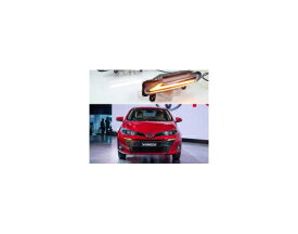 適用: トヨタ ヤリス 2017 2018 2019 ダイナミック イエロー チューニング シグナル 防水 ABS 12V LED DRL ランプ LED デイタイムランニングライト AL-HH-1814 AL Car parts
