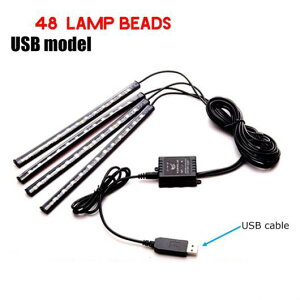72 LED tbg Cg USB VK[\Pbg ~[WbN Rg[ APP RGB  CeA   Cg 48 LED VK[ [gE48LED USB [g AL-HH-1857 Car parts