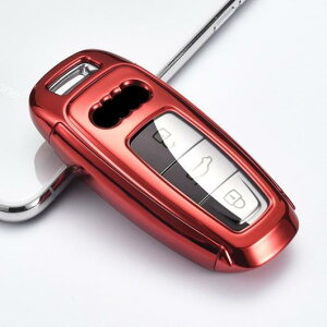 2020 ピース + TPU スマート キー カバー ケース セット 適用: アウディ/AUDI Q8 C8 A6 A7 A8 2018 2019 オート スタイリング ホルダー 保護 シェル Dシルバー〜Dレッド AL-II-1167 AL Interior parts for cars