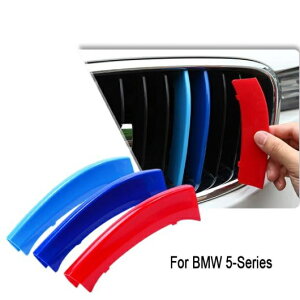 3ピース 3D フロント グリル トリム スポーツ ストリップ カバー ステッカー 適用: BMW E39 E60 F10 F07 G30 5シリーズ GT M パワー アクセサリー E39 1995-2003〜G30 2018 AL-II-1065 AL Exterior parts for cars