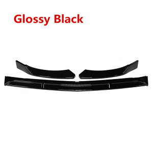 3ピース フロント バンパー スプリッタ リップ ボディ キット ディフューザー スポイラー デフレクター 適用: メルセデス ベンツ ヴィト 2015-2019 ピアノブラック AL-II-3196 AL Exterior parts for cars