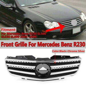 �N���[�� �V���o�[ �t�����g �o���p�[ �O���� �K�p: �����Z�f�X �x���c SL �N���X R230 SL500 SL550 SL600 2003 2004 2005 2006 AL-II-3989 AL Exterior parts for cars