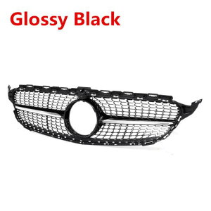 W205 グリル フロント バンパー 適用: メルセデス ベンツ C クラス W205 C200 C250 C300 C350 2015 2016 2017 2018 ブラック・シルバー AL-II-3982 AL Exterior parts for cars