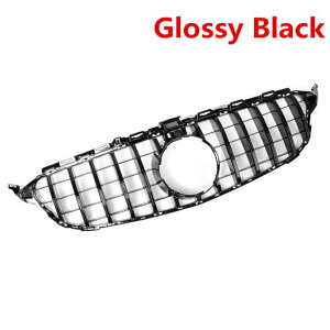 W205 GT グリル フロント バンパー 適用: メルセデス ベンツ C クラス W205 C200 C250 C300 C350 2015 2018 カメラ ホール ブラック・クロムシルバー AL-II-3985 AL Exterior parts for cars