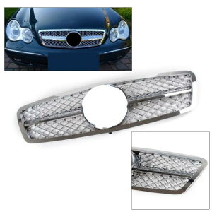 AMG�� �t�����g �O���� �t�F�C�X���t�g �A�b�p�[ �O���� �K�p: 2000 2001 2002 2003 2004 2005 2006 �����Z�f�X�x���c/MERCEDES BENZ C�N���X C63 C230 C240 C240 W203 AL-JJ-0248 AL Racing grill