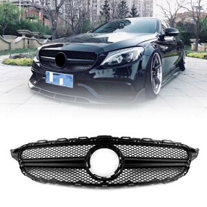 tg O bV O Kp: ZfXxc/MERCEDES BENZ C NX W205 C200 C250 C300 C350 2015 2016 2017 2018 ubN ABS vX`bN AL-JJ-0271 AL Racing grill