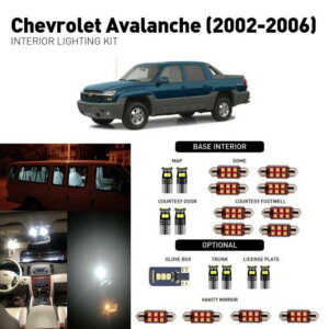 ԗp  LED Cg Kp: V{[/CHEVROLET Ao` 2002-2006 ANZT[ pbP[W Lbg zCg AL-JJ-2045 AL Interior parts for cars