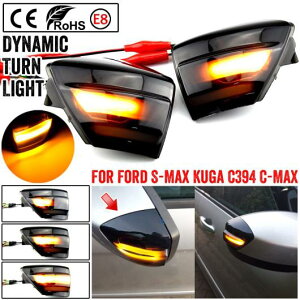 LED �_�C�i�~�b�N �E�C���J�[ �T�C�h �E�C���O �~���[ �C���W�P�[�^�[ ���C�g �����v �K�p: �t�H�[�h/FORD S-�}�b�N�X 2007-2014 �N�[�K C394 08-2012 C-�}�b�N�X AP-ALJ6656 Car parts