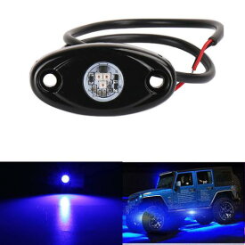 防水 LED ロック ライト 適用: ジープ/JEEP ATV UTV オフロード トラック ボート アンダーボディ トレイル RIG ランプ アンダーグロー LED ネオン ライト ブルーB〜ホワイトB 4ピース AL-KK-2499 AL Car parts