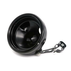 7インチ 80W ドット SAE E9 オートバイ ヘッドランプ 7インチ シェル ハウジング ヘッドライト ブラケット 適用: ハーレーダビッドソン 1ピース ブラック ハウジング AL-KK-2508 2輪 AL Motorcycle parts