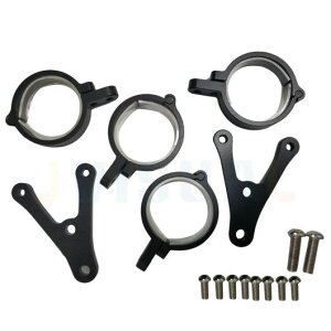 ユニバーサル オートバイ ヘッドライト マウント ブラケット 調整可能 7インチ ヘッドライト ハウジング 両方 サイド ブラケット 適用: ハーレー ホンダ ヤマハ 1セット ブラケット AL-KK-2773 2