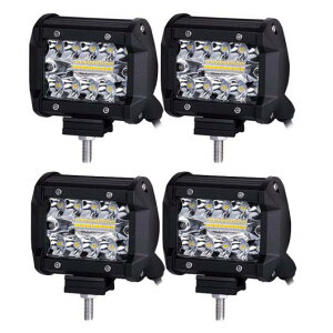 4 60W [N Cg LED Cg o[ X|bg r[ It[h 4WD 4X4 gbN SUV ATVLED o[ Kp: sbNAbv Lp[ g[[ 12V 24V 4s[X AL-KK-2790 AL Car parts