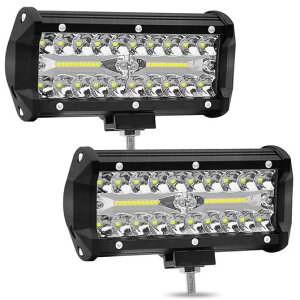 4�C���` LED ���C�g ���[�N �o�[ ���������v �X�|�b�g �R���{ �r�[�� 4 LED �h���C�r���O ���[�L���O �����v �t�H�O ���C�g 12V 24V �g���b�N 4WD ATV SUV UTV 2�s�[�X 120W AL-KK-2792 AL Car parts