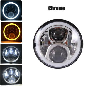 7�C���` LED �w�b�h���C�g 6000K H4 H13 60W �K�p: ������ �I�[�g�o�C �n�C ���[ �r�[�� ���E���h �v���W�F�N�^�[ �w�b�h���C�g �A���O�� �A�C 1�s�[�X �N���[�� AL-KK-2830 2�� AL Motorcycle parts