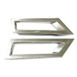 適用: 日産 キックス 2017 2018 ABS クローム フロント フォグライト ランプ ストリップ フレーム カバー 2PC AL-KK-3676 AL Exterior parts for cars