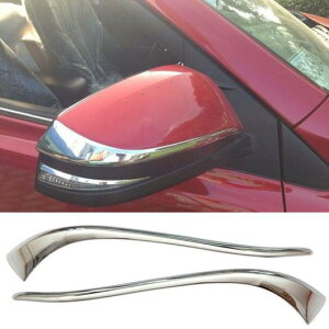 2ピース クローム エクステリア サイド ドア バックミラー サイド ドア ミラー ストライプ カバー トリム 2ピース 適用: 2013-2017 トヨタ RAV4 RAV 4 AL-KK-3734 AL Exterior parts for cars