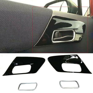 適用: トヨタ シエンタ 2016 2017 2018 MK2 XP170 ピアノ ブラック インテリア ドア ハンドル ボウル フレーム トリム AL-KK-4150 AL Interior parts for cars