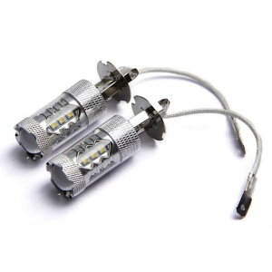2ピース 80W SMD COB LED バルブ 12V 6500K LED フォグライト バルブ ブレーキ リア ライト コールド ホワイト H4〜P13W AL-KK-6561 AL Light lamp for car