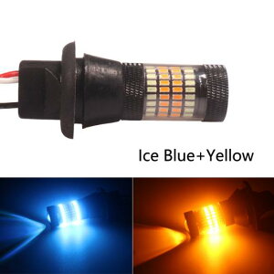 2�s�[�X �A���`-�t���b�V�� T20 W21W LED �o���u 1156 �f���A���J���[ BA15S BAU15S P21W PY21W CAN-BUS �E�C���J�[ ���C�g DRL �m�[�G���[ �A�C�X�u���[ �C�G���[ BAU15S PY21W AL-KK-6898 AL Light lamp for car