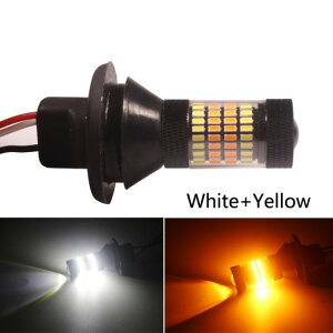 2�s�[�X �A���`-�t���b�V�� T20 W21W LED �o���u 1156 �f���A���J���[ BA15S BAU15S P21W PY21W CAN-BUS �E�C���J�[ ���C�g DRL �m�[�G���[ 96SMD �z���C�g �C�G���[ BAU15S PY21W AL-KK-6898 AL Light lamp for car