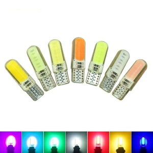10�s�[�X �I�[�g T10 194 168 W5W COB 12 �`�b�v �V���J LED �h�A ���C�Z���X LED ���C�g �o���u �E�F�b�W ���C�g �z���C�g�`�N���X�^���u���[ AL-LL-6598 AL Car parts
