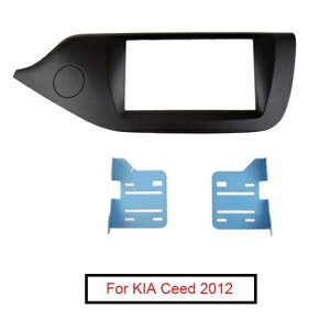 2DIN DVD ���W�I �t���[�� �K�p: �N�� �V�[�h 2012 + �X�e���I �_�b�V���{�[�h �}�E���g �p�l�� �g���� �L�b�g �u���C�g�u���b�N AL-LL-7000 AL Interior parts for cars
