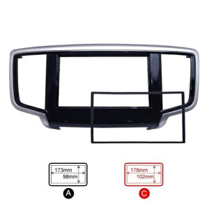 2DIN DVD �t���[�� �p�l�� �_�b�V�� �L�b�g ���W�I �I�[�f�B�I �t���[�� �K�p: �z���_ �I�f�b�Z�C 2014 173×98mm�E178×102mm AL-LL-7024 AL Interior parts for cars