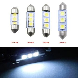 50�s�[�X �z���C�g 5050 �V�b�v 3-SMD ���[�h ���C�g �t�F�X�g�D�[�� �h�[�� LED ���C�g �o���u 31mm�`41mm AL-LL-7057 AL Car parts