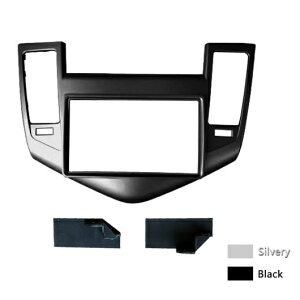 ���W�I �p�l�� �t���[�� �K�p: �V�{���[/CHEVROLET �N���[�Y 2009 + �X�e���I 2DIN �_�b�V�� DVD �t�B�b�e�B���O �t���[�� �}�E���g �g���� �L�b�g �u���b�N�E�V���o�[ AL-LL-7373 AL Interior parts for cars