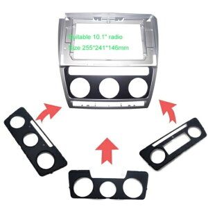 ステレオ ラジオ 適用: シュコダ オクタヴィア 04-14 ビッグ スクリーン 10.1 フレーム アダプタ 2DIN DVD プレーヤー パネル ダッシュ フレーム キット AL-LL-7907 AL Interior parts for cars