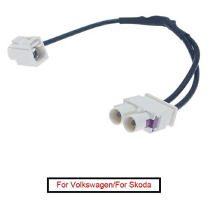 10�s�[�X 1-�E�F�C �v���O/���X 2-�E�F�C �I�X/�W���b�N FAKRA2-B ���W�I �A���e�i �^�[�~�i�� ������ �K�p: �t�H���N�X���[�Q��/VOLKSWAGEN/�V���R�_ �w�b�h ���j�b�g AL-LL-8350 AL Car parts