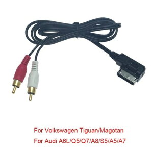 5�s�[�X MDI/AMI �C���^�[�t�F�[�X 2-RCA �I�X AUX �P�[�u�� �K�p: �A�E�f�B/AUDI �t�H���N�X���[�Q��/VOLKSWAGEN �I�[�f�B�I �~���[�W�b�N ���C���[ AUX �A�_�v�^ AL-LL-8527 AL Car parts