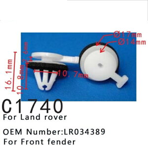 �I�[�g �t�����g �t�F���_�[ �N���b�v �K�p: �����h ���[�o�[ LR3 LR4 �����W ���[�o�[/���[�o�[ �X�|�[�c LR034389 �|�W�V���i�[ �t�����g �t�F���_�[ 50�s�[�X AL-MM-0941 AL Interior parts for cars