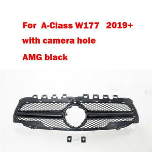 適用: メルセデス・ベンツ Aクラス W177 2020 ミドル グリル シルバー ブラック フロント バンパー グリル オート センター バーチカル バー グリル セット 1〜セット 4 AL-MM-3941 AL Exterior parts for ca