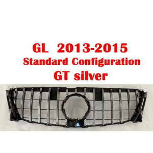 適用: メルセデス・ベンツ GL GLS X164 X166 2006-2019 GL350 GL400 GL500 GLS450 ミドル グリル GT センター フロント バンパー グリル スタイル 11 AL-MM-4438 AL Exterior parts for cars