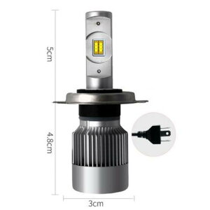 ヘッドライト バルブ LED 適用: 日産 ティーダ ヴァーサ 6000K 10000lm ホワイト ライト オート 2ピース H4 AL-KK-0628 AL Car parts