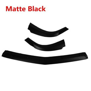 3ピース フロント バンパー リップ ボディ キット スポイラー ディフューザー カバー 適用: メルセデス・ベンツ C クラス W204 C180 C200 C220 C250 C300 2011-2014 マットブラック AL-MM-7853 AL Exterior parts fo