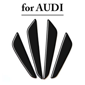 4ピース シリコン バンパー ストリップ ドア アンチ-衝突 エンブレム ステッカー 適用: アウディ/AUDI Q3 Q5 Q7 A1 A3 A4 B5 B6 B7 A5 C6 C5 C7 A6 A7 A8 TT アウディ〜トヨタ AL-MM-8076 AL Exterior parts for cars