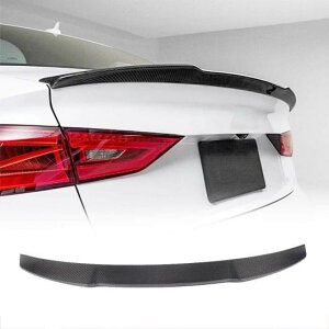 V ブレイド スタイル リア トランク メンバー スポイラー カーボン 適用: アウディ/AUDI A3 リア トランク スポイラー ブーツ ウイング 2014-2020 除く ハッチバック カーボン調 AL-MM-8122 AL Exterior par