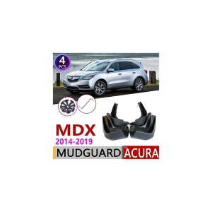 �}�b�h �K�[�h �t���b�v �D�悯 4�s�[�X �K�p: �A�L����/ACURA MDX YD3 2014�`2019 2015 2016 2017 2018 AL-NN-2176 AL Exterior parts for cars