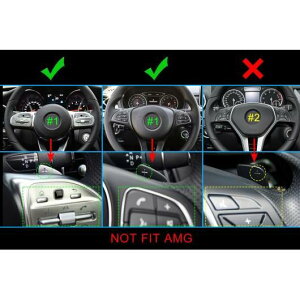 ステアリング ホイール ギア シフト パドル 適用: メルセデス・ベンツ W176 W177 W246 W205 C205 W212 W213 W222 W463 W166 C117 X156 X247 X253 オプション 1・オプション 2 AL-NN-5865 AL Car parts