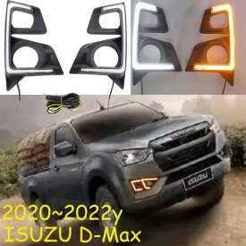 バンパー D マックス ヘッドライト 適用: D-マックス デイタイム ライト 2020-2022 LED DRL ヘッドランプ ホワイト イエロー ターン いすゞ D マックス 2020-2022 オールインLED AL-OO-0145 AL Car light