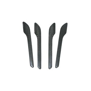 リアル カーボンファイバー エクステリア ドア ハンドル ステッカー ペースト タイプ アクセサリー 装飾 適用: テスラ/TESLA モデル 3 カーボン調 AL-OO-2530 AL Exterior parts for cars