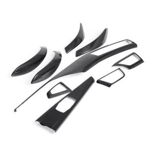 リアル ドライ カーボンファイバー ペースト タイプ インテリア モールディング パッチ トリム 装飾 適用: BMW 3シリーズ F30 F35 2013 + バージョン カーボン調 AL-OO-2550 AL Interior parts for cars