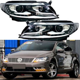 1ピース 2013-2018 バンパー ヘッド ライト 適用: VOLKSWAGEM CC ヘッドライト LED DRL 1ピース 左側・1ピース 右側 2013 2018Y VW CC 10ピース ピン バルブなし 訳確認 AL-OO-0691 AL Car light