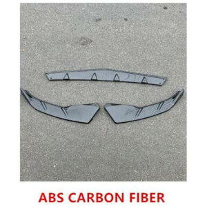 ABS ペイント カーボンファイバー フロント バンパー スポイラー リップ スプリッター カバー 適用: アウディ/AUDI A3 S3 Sライン 2021 2022 ABS カーボンファイバー AL-OO-2852 AL Exterior parts for cars