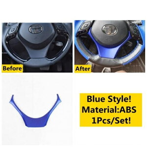 ABS ブルー アクセサリー 適用: トヨタ C-HR CHR 2016-2022 インナー ドア ハンドル ボウル フレーム/エアコン AC 吹き出し口 カバー トリム タイプD AL-OO-5002 AL Interior parts for cars