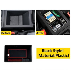 アームレスト センター ストレージ ボックス コンテナ グローブ オーガナイザー ケース カバー トリム プラスチック アクセサリー 適用: アウディ/AUDI Q3 F3 2019-2022 タイプA AL-OO-5057 AL Interior par